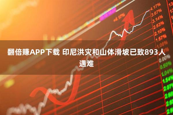 翻倍赚APP下载 印尼洪灾和山体滑坡已致893人遇难